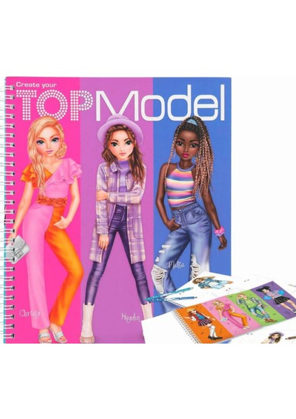 Top Modelcreate Your Topmodel Colouringtasarım Defteri