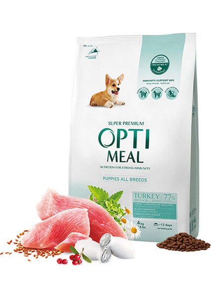 Süper Premium Hindili Her Irk Yavru Köpek Maması 4 kg 326107