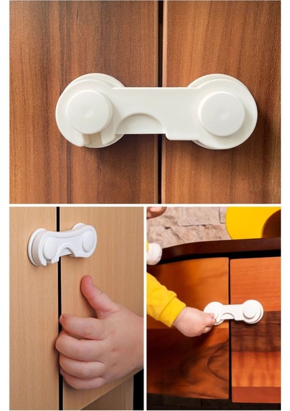 8'li Bebek Çocuk Güvenlik Dolap ve Çekmece Kilidi fırsatları