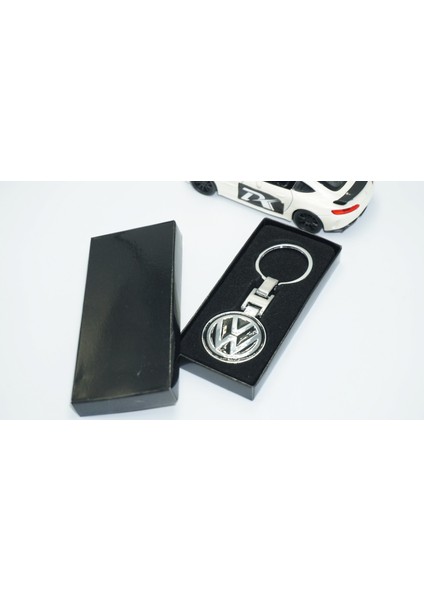 Volkswagen Logo Gümüş Siyah Metal Çift Yön Anahtarlık modelleri