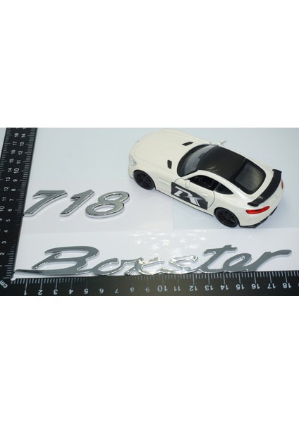 Porsche 718 Boxster Bagaj 3m 3D Abs Yazı Logo Amblem Seti