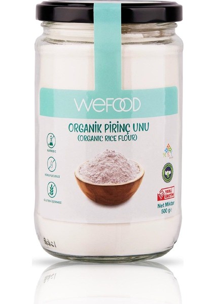 KTYRA52 Wefood Organik Glütensiz Pirinç Unu 500GR