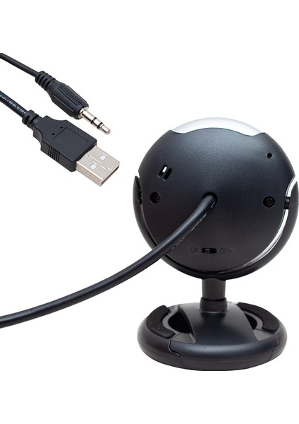 Powermaster PM-3962 1.3 Mp 10X Zoom 6 Ledli Mikrofonlu USB Webcam (Lisinya) Alithestereo