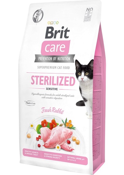 Sterilized Sensitive 7kg Tahılsız Tavşanlı Kısırlaştırılmış Kedi Maması Hassas Kedi