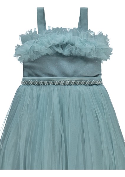 Kız Çocuk Abiye 6-9 Yaş Mavi modelleri