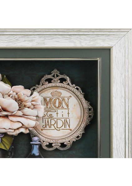 EL İŞÇİLİĞİ BUKET ÇİÇEK KAĞIT RÖLYEF TABLO 52*42 cm -5902