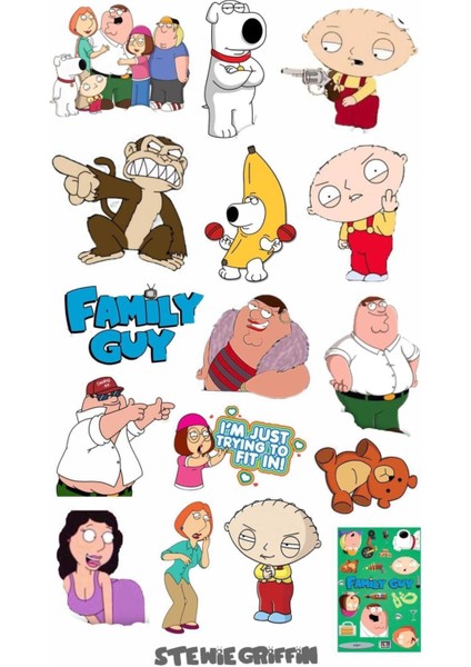 Family Guy Laptop Notebook Telefon Kılıfı Sticker Paketi fiyatları