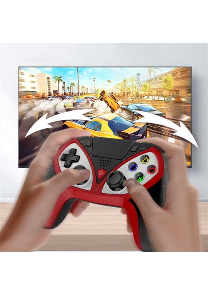 Playstation 4 Oyun Kolu Joystick Işıklı Renkli Fonksiyon Tuşları, Kulaklık Girişi ve Dahili Hoparlör