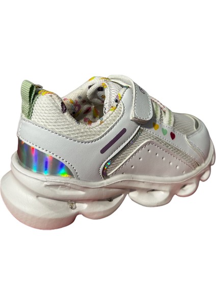 1429 PY23-1429 Patik Spor Ayakkabı Işıklı Beyaz Yeşil modelleri