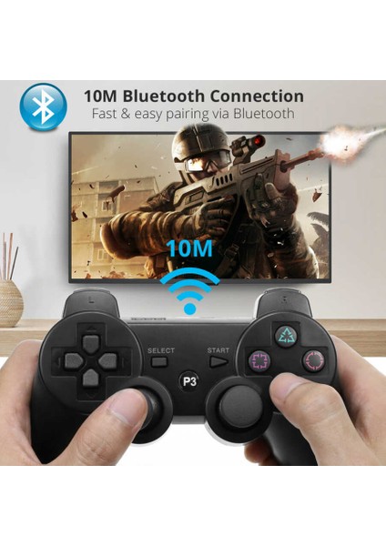 Playstation 3 Oyun Kolu Joystick Double-Shock Çift Titreşim ve Antişok Özelliği Beyaz fiyatları