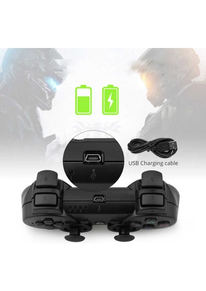 Playstation 3 Oyun Kolu Joystick Double-Shock Çift Titreşim ve Antişok Özelliği Beyaz modelleri