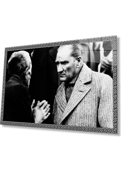 Atatürk Cam Tablo 4 mm Dayanıklı Temperli Cam