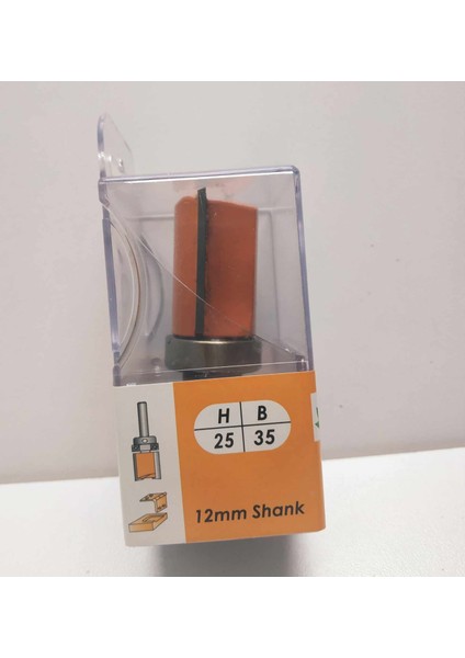 Freze Bıçağı Menteşe Yer Açma Bıçağı D 25 mm (Göbekten Rulmanlı) Çap 25MM Kesim Boyu 35MM Arka Çap 12MM