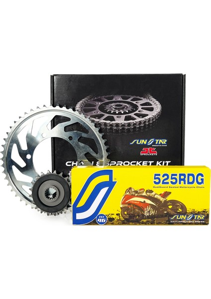 Zincir Dişli Seti Ducatı Panıgale (1199 Cc) (2012-2015) / Ducatı / Panıgale / 1199CC / Zincir: Sunstar SS525RDG (ÇELIK)-104 / Ön Dişli : Jt (15T) / Arka Dişli: Sunstar (39T) / 2012-2013-2014-2015 fiyatları