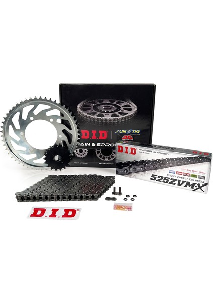 Zincir Dişli Seti Ducatı Panıgale (1199 Cc) (2012-2015) / Ducatı / Panıgale / 1199CC / Zincir: DID-525ZVM-X (ÇELIK)-104 / Ön Dişli : Jt (15T) / Arka Dişli: Sunstar (39T) / 2012-2013-2014-2015