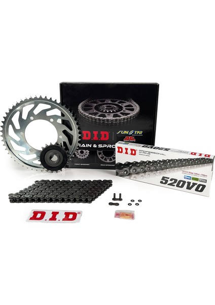 Zincir Dişli Seti Kawasakı Nınja 400 (400 Cc) (2018-2023) / Kawasakı / Nınja 400 / 400CC / Zincir: DID-520 ORING-106 / Ön Dişli : Jt (14T) / Arka Dişli: Sunstar (41T) / 2018-2019-2020-2021-2022-2023