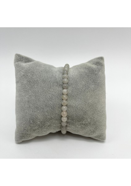 Labrodorit 4 mm 925 Ayar Gümüş Doğal Taş Bileklik Uzatma Zincirli fırsatları