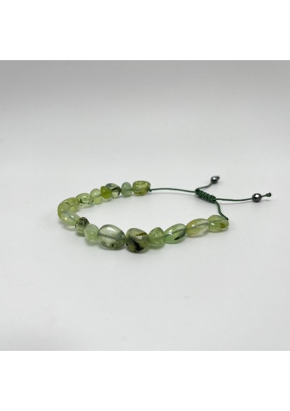 Prehnit Natural Kesim Makrome Doğal Taş Bileklik fiyatları