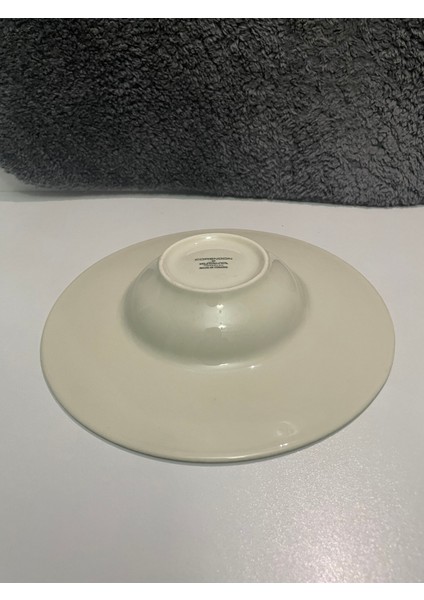 Corendon Serisi 25 cm Krem Çukur Makarna Tabağı