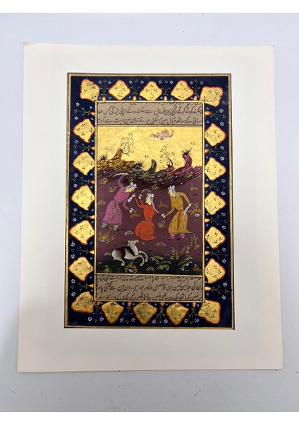 Işkence Temalı El Yapımı Minyatür Resim 28X18 cm