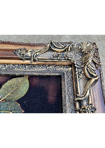 Sepetteki Gül Adlı Iran Tebriz Halı Tablo 95X75CM - Duvar Halı Kilim Tablo indirimleri