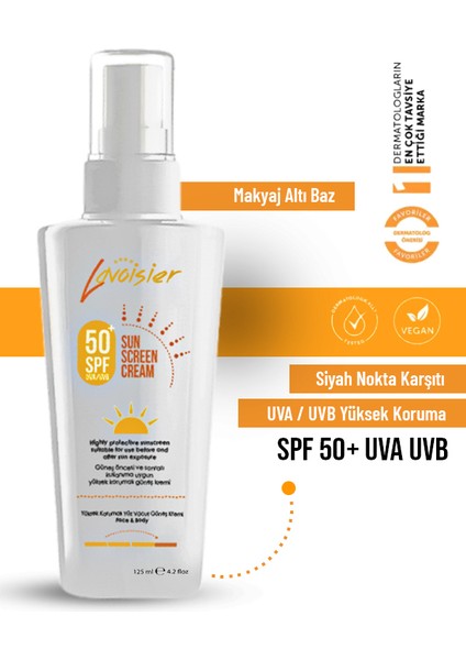 50 Spf Yüksek Korumalı Güneş Kremi 125 ml