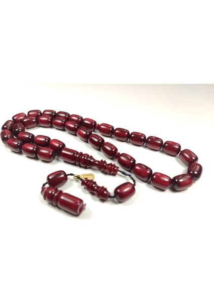 Halil Hilmi Usta Eseri Imzalı Sıkma Kehribar (Colorist) No 4133 Tesbih modelleri