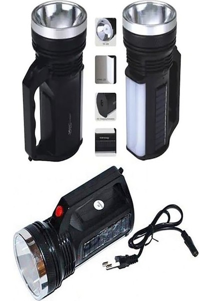 El Feneri Şarjlı LED 1W + 16 Ledli Güneş Enerjili El Feneri fiyatları