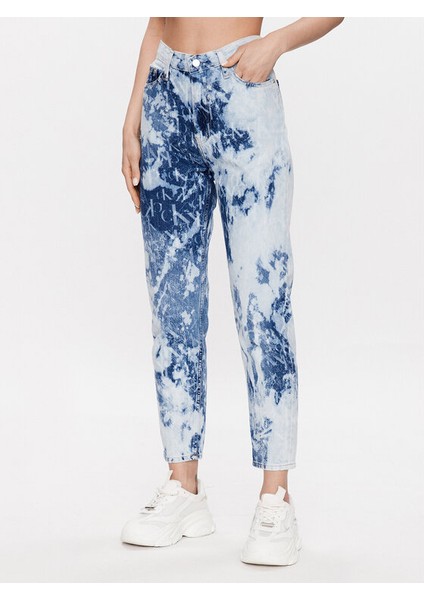 Kadın Düğmeli Uzun Pamuklu Günlük Mavi Jeans J20J220606-1AA fiyatları