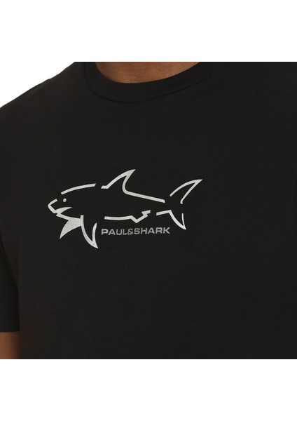 Erkek Marka Logo Detaylı Regular Fit Kısa Kollu Siyah T-Shirt 23411198-011 indirimleri