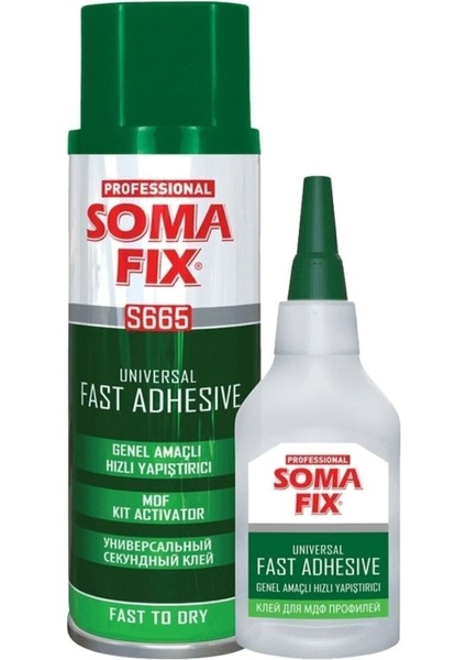 Hızlı Yapıştırıcı 100ML+25ML Professional S661 Aktivatörlü