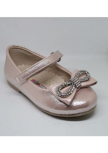 Miniwomen 354 Bebe Kapalı Babet Ayakkabı Pudra