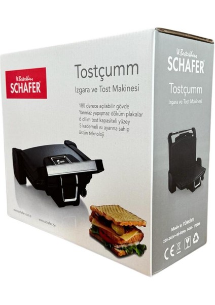 Tost Makinesi Tostçumm 1500W Inox