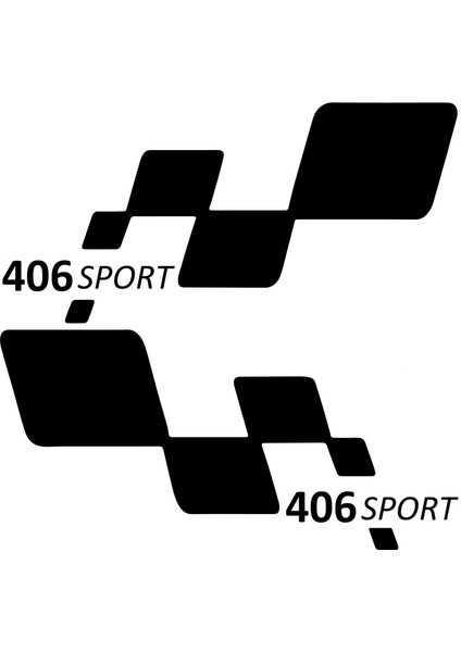 406 Sport Etiket Yapıştırma 30CMX11CM MMD136
