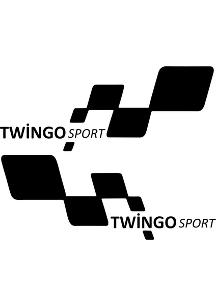Twingo Sport Etiket Yapıştırma 30CMX11CM MMD329