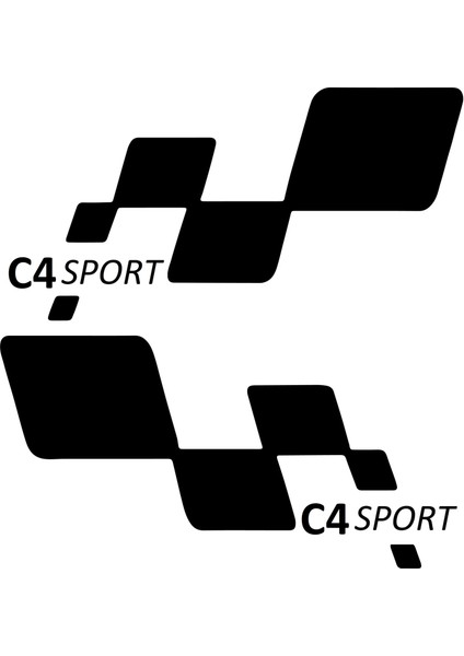 C4 Sport Etiket Yapıştırma 30CMX11CM MMD170