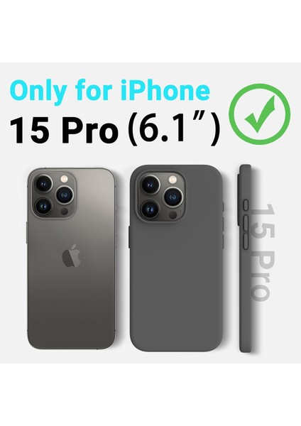 iPhone 15 Pro Uyumlu Lansman Gri Kılıf