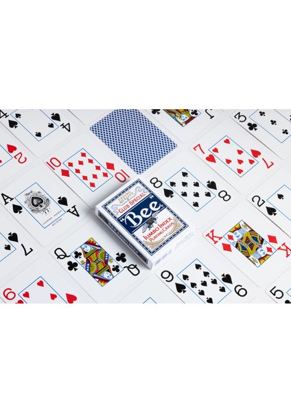 Poker Diamond Back Jumbo Index Oyun Kartı -Mavi Deste