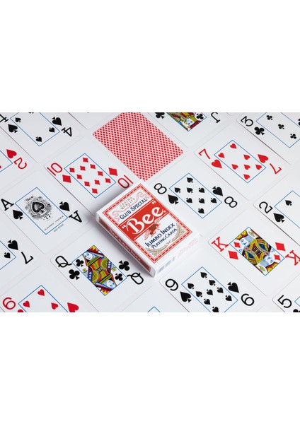 Poker Jumbo Diamond Back Oyun kartı -Kırmızı Deste indirimleri