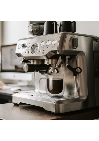 2 Adet Çift Cidarlı 250 ml Kulplu Cam Çay Kahve Süt Kupa, Borosilikat Bardak