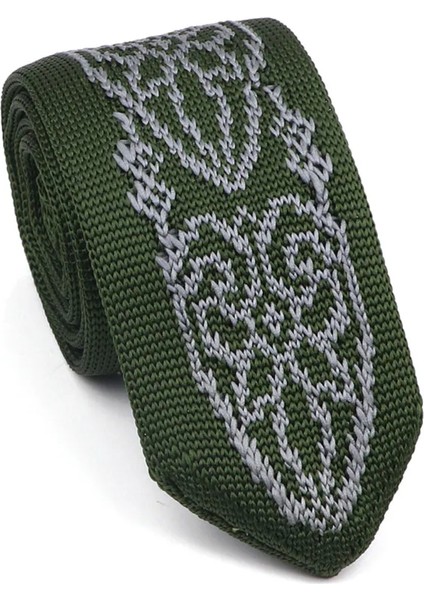 New Design Örme Desenli Kravat No7