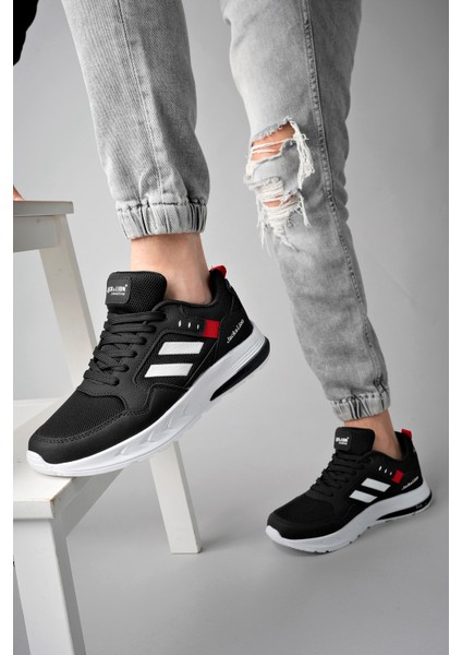 Pedro Triko Detaylı Rahat Siyah Beyaz Erkek Sneaker fiyatları