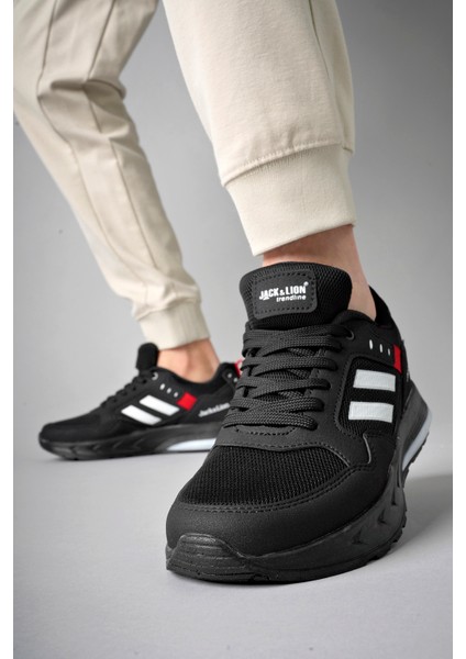 Günlük Triko Detaylı Rahat Siyah Erkek Sneaker fiyatları