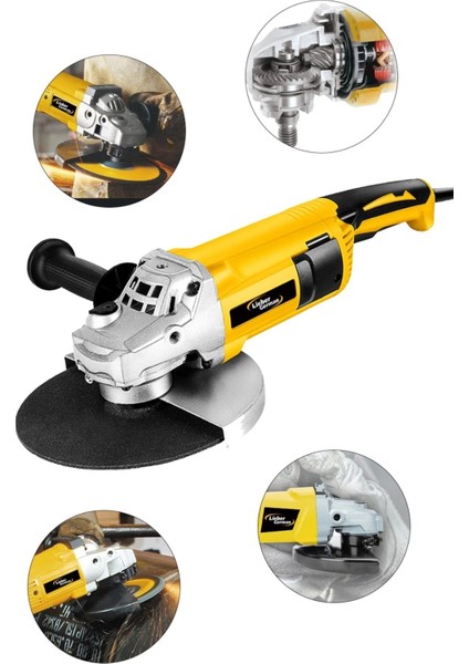 Tekno Trust 230 mm 5800 Watt Isınmaz Motor Metal Şanzumanlı Tam Otamatik Profesyonel Taşlama ve Kesme Makinası
