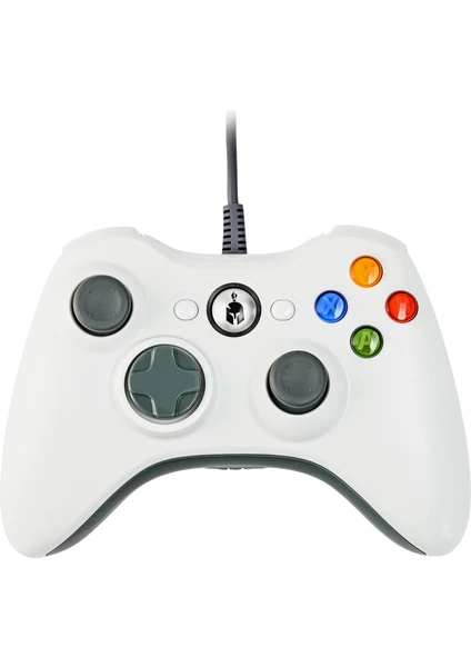 X3H Xbox 360 / Pc Oyun Kolu Kablolu Gamepad ( Beyaz )