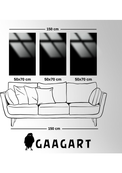 3'lü Metal Çerçeveli Cam Tablo Seti Mavi Gözlü Atatürk Istiklal Marşı ve Gençliğe Hitabe