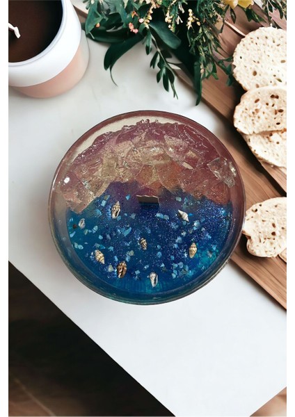 Premium Candle Mavi Pembe Jel Mum 250GR fiyatları