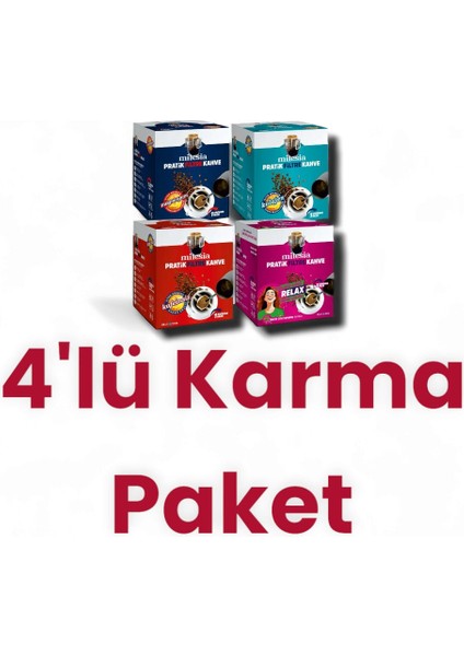 Pratik Filtre Kahve 4'lü Karma Kutu (4X12) x 8 gr