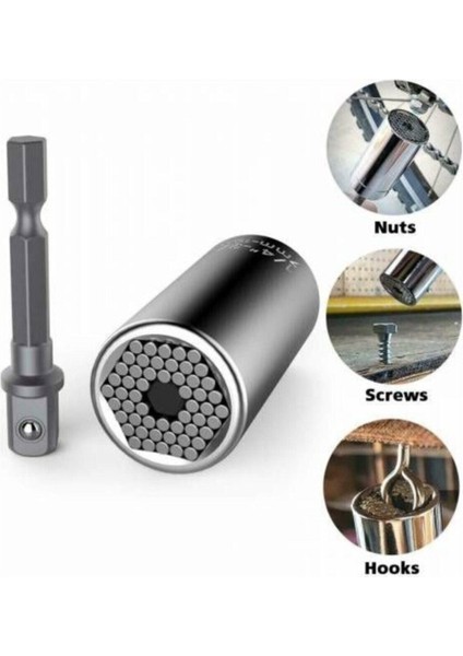 Tekno Trust 24 V 5 A Darbeli Professional Şarjlı Vidalama Matkap + 7 - 19 Çok Amaçlı Lokma Ucu