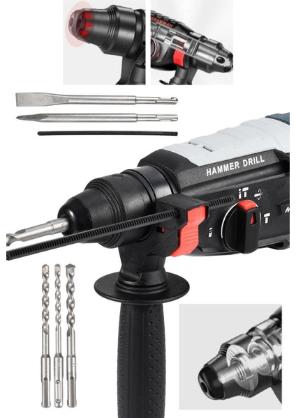 Tekno Trust Pro Kırıcı Hıltı Darbeli Matkap 2-28MM Renk H002 Sarı